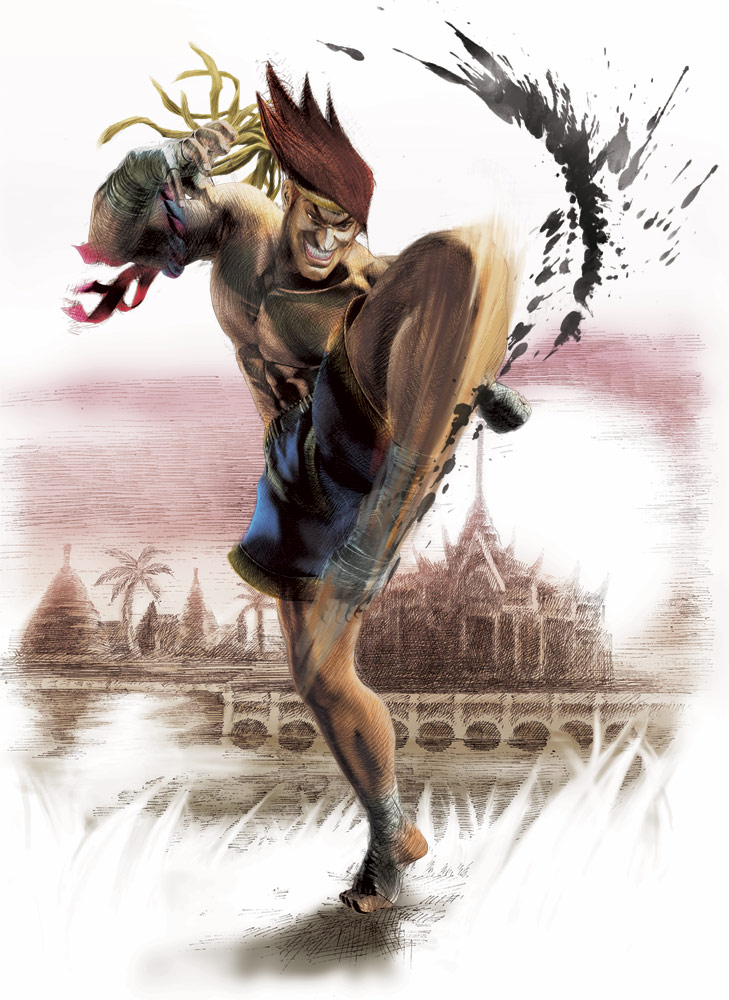 Adon artwork #1, Super Street Fighter 4