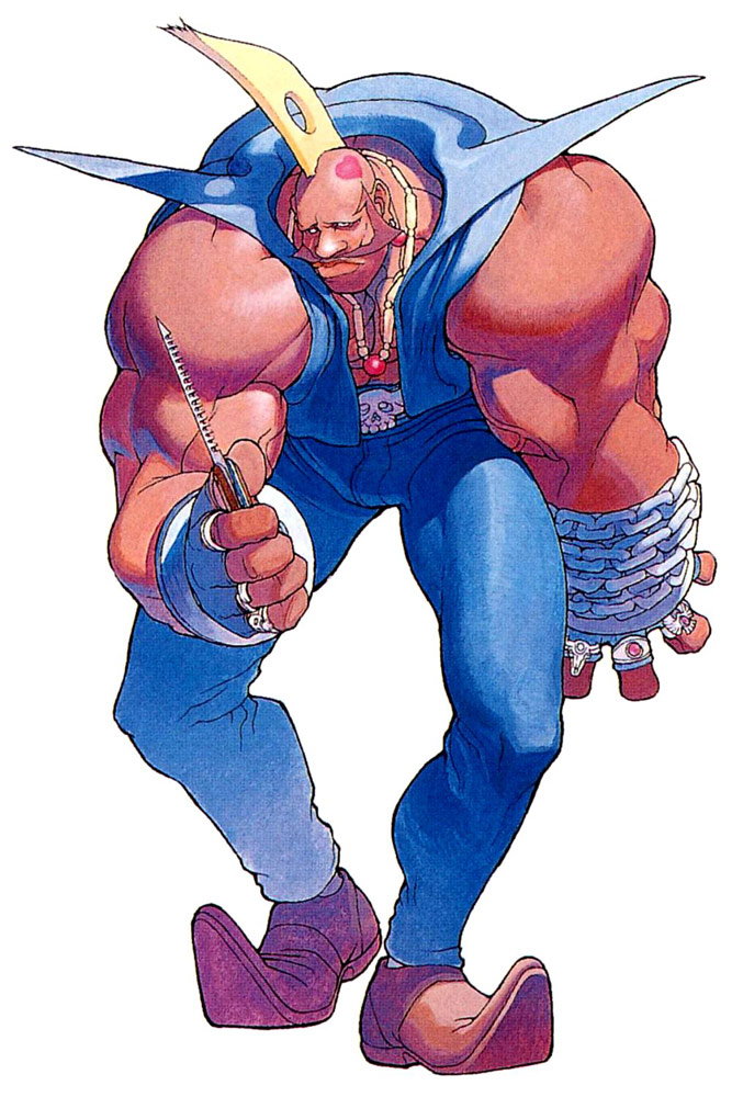Birdie artwork #1, Street Fighter Alpha