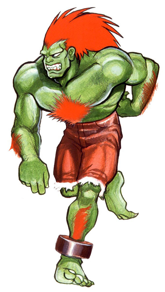 Blanka artwork #2, Street Fighter 2