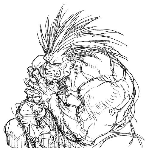 Blanka artwork #6, Street Fighter 2
