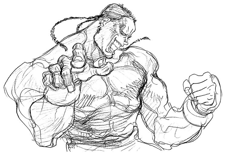 Dee Jay artwork #1, Street Fighter 2