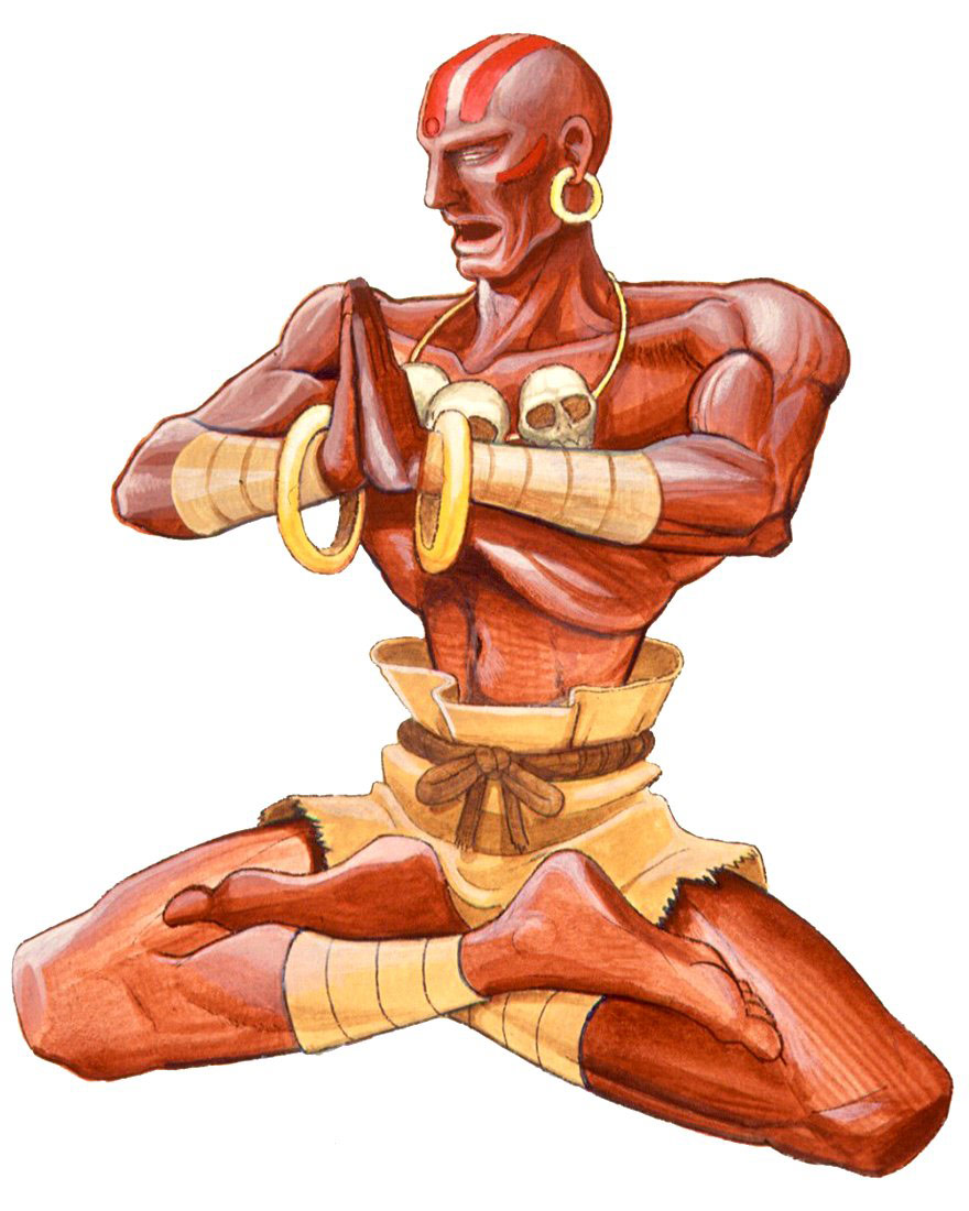 Dhalsim artwork #1, Street Fighter 2