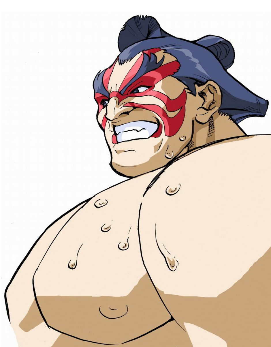 E. Honda artwork #3, Street Fighter Alpha: High resolution