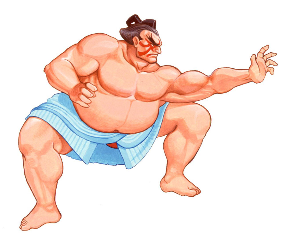 E. Honda artwork #1, Street Fighter 2