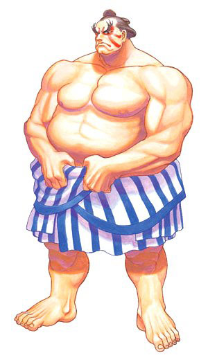 E. Honda artwork #7, Street Fighter 2
