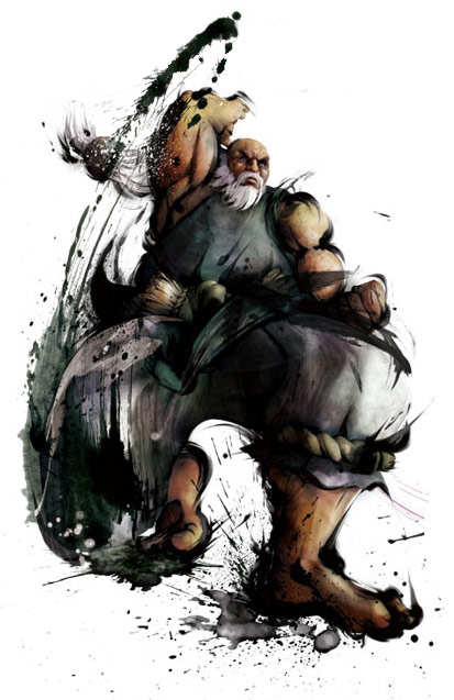 Gouken artwork #3, Street Fighter 4