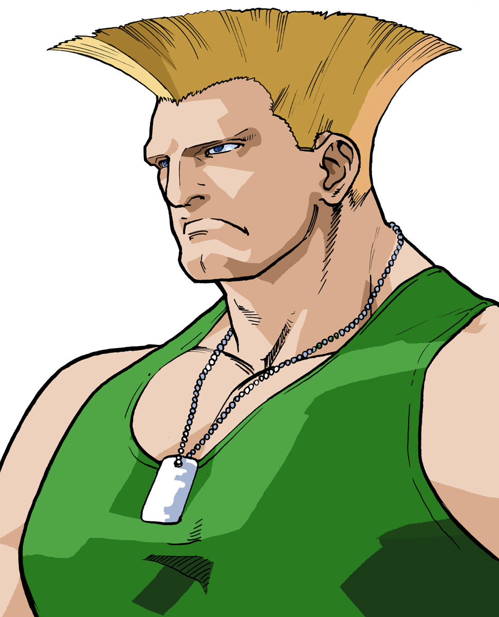 Guile artwork #2, Street Fighter Alpha: High resolution