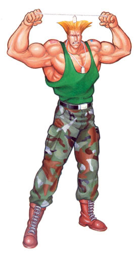 Guile artwork #2, Street Fighter 2