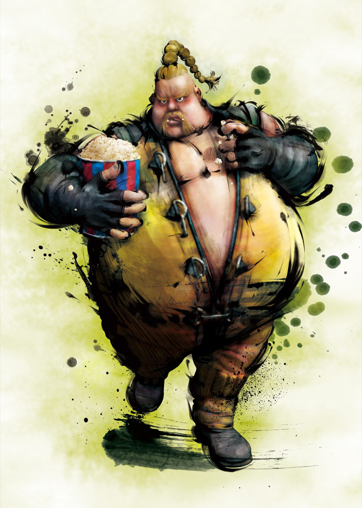 Rufus artwork #1, Street Fighter 4