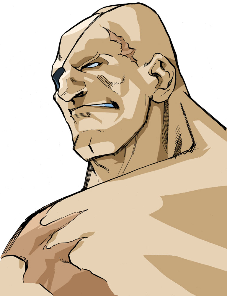 Sagat artwork #2, Street Fighter Alpha