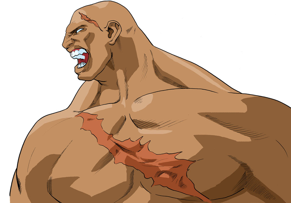 Sagat artwork #3, Street Fighter Alpha