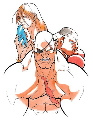 Sagat artwork #5, Street Fighter Alpha