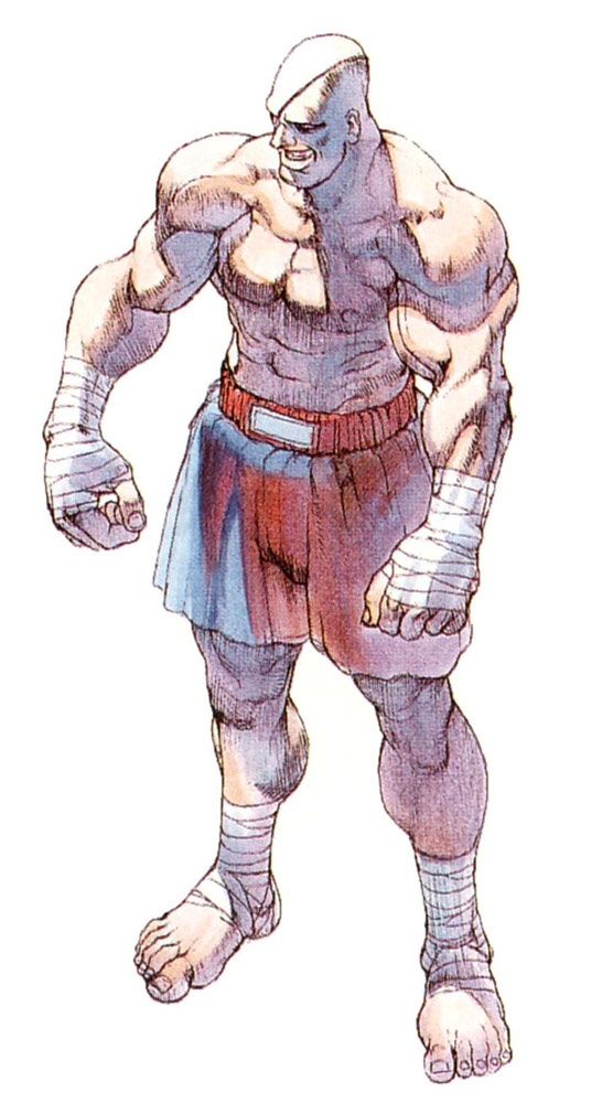 Sagat artwork #1, Street Fighter 1