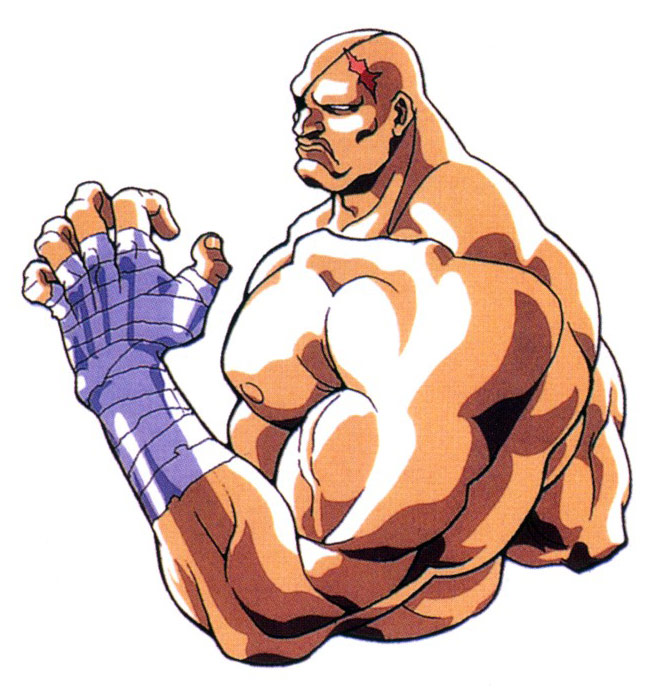 Sagat artwork #9, Street Fighter 2
