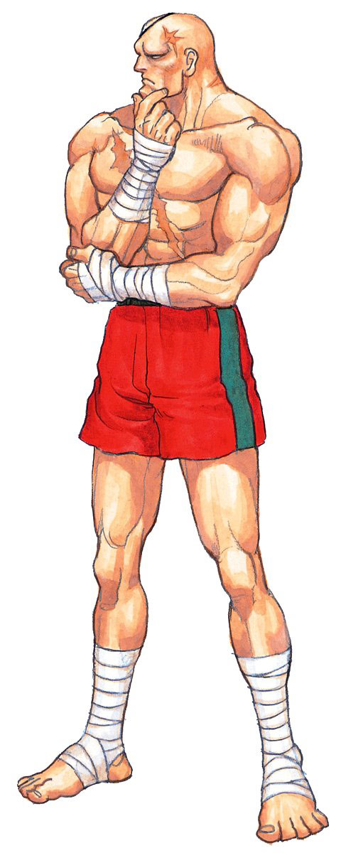Sagat artwork #5, Street Fighter 2: High resolution