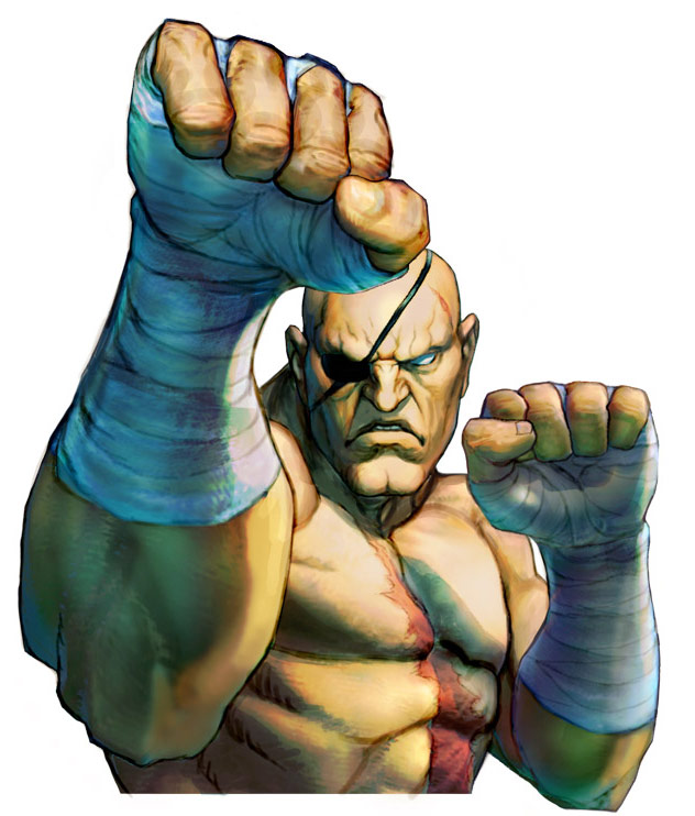 Sagat artwork #2, Street Fighter 4