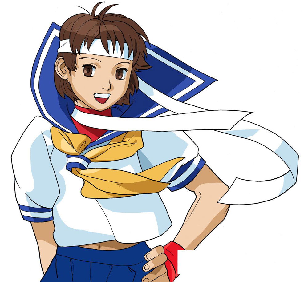 Sakura artwork #5, Street Fighter Alpha