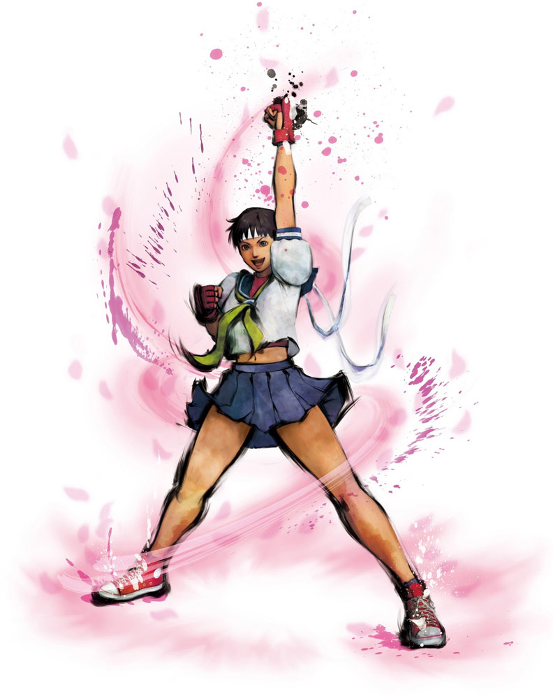 Sakura artwork #1, Street Fighter 4