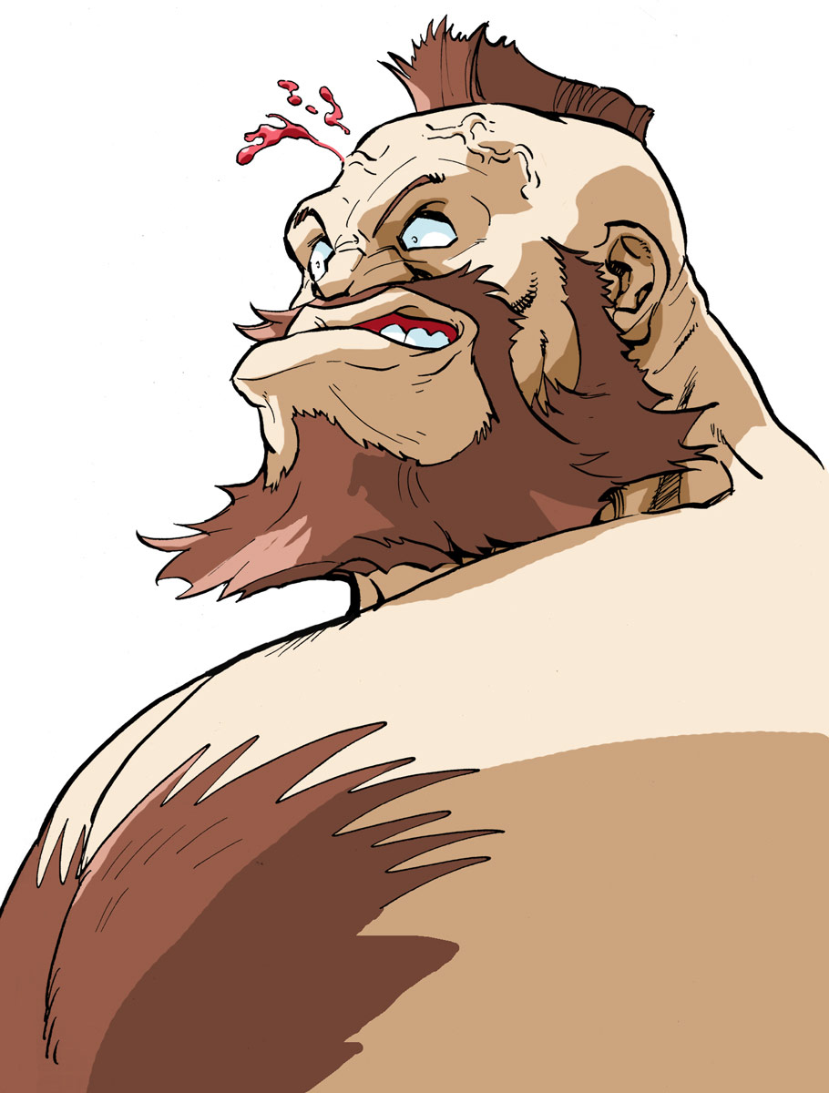 Zangief artwork #3, Street Fighter Alpha: High resolution