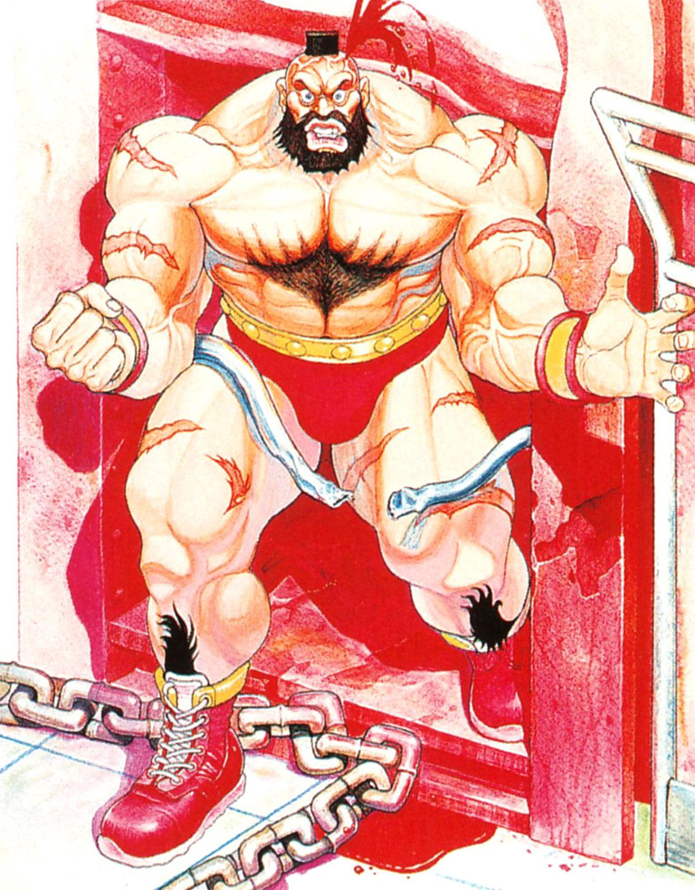 Zangief artwork #3, Street Fighter 2