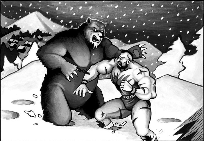 Zangief artwork #4, Street Fighter 2
