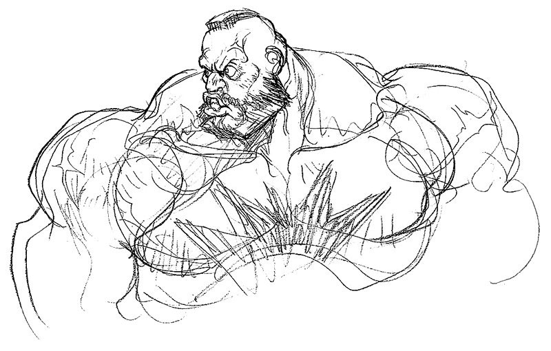 Zangief artwork #6, Street Fighter 2