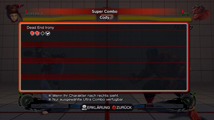 Cody's moves in Super Street Fighter 4 image #2