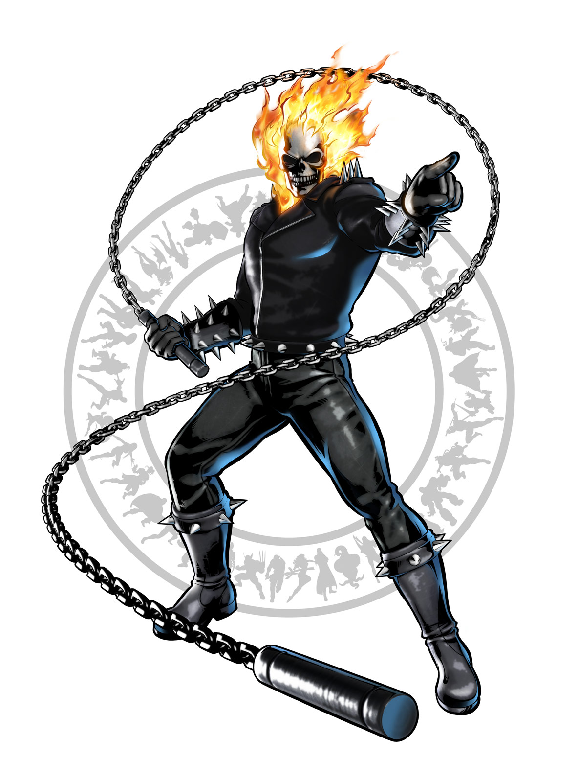 Ghost Rider's artwork for Ultimate Marvel vs. Capcom 3