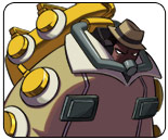Mike Z demonstrates Big Band's first normal attacks in Skullgirls, female announcer shown off
