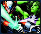 Zero and She-Hulk Marvel vs. Capcom 3 character themes