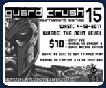 Guard Crush 15 Marvel vs. Capcom 3 & Super Street Fighter 4 AE results, stream archive