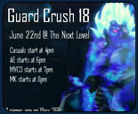 Guard Crush 18 live stream by Team Sp00ky