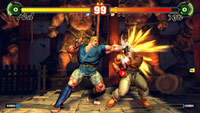 Screen shot of Street Fighter IV earlier in its development cycle