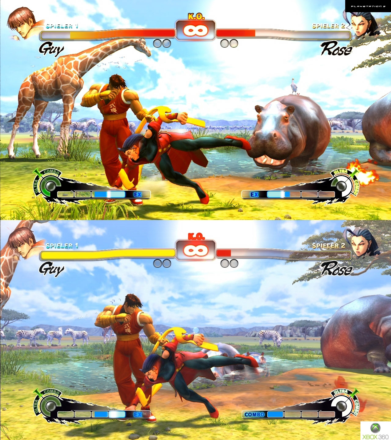 PlayStation 3 vs. Xbox 360 Super Street Fighter 4 image comparison 7