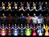 Colors of the rainbow: Ultimate Marvel vs. Capcom 3 portraits
