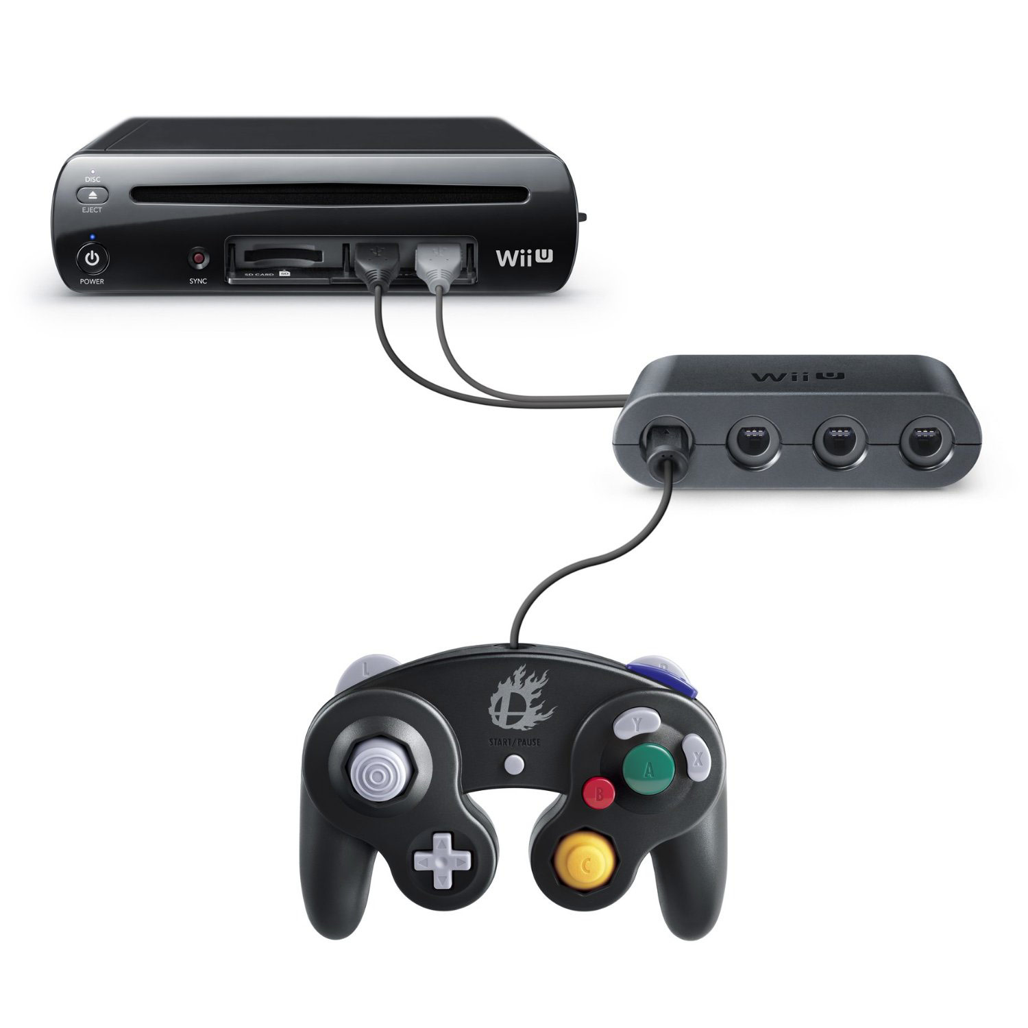 Super Smash Bros. Wii U + Gamecube controller bundle, image 2