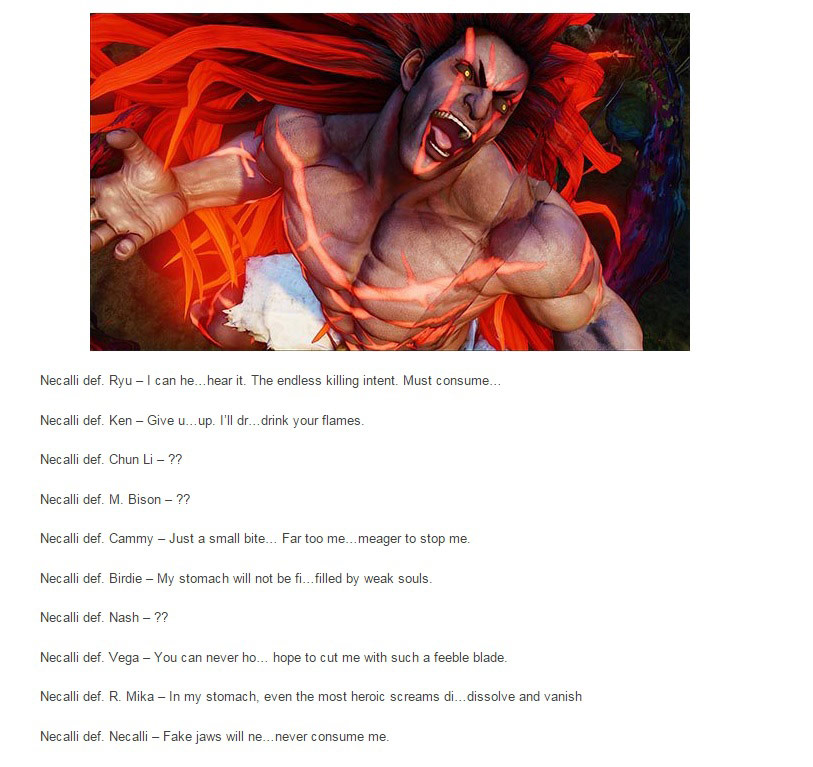 Updated Street Fighter 5 win quotes 2 out of 3 image gallery