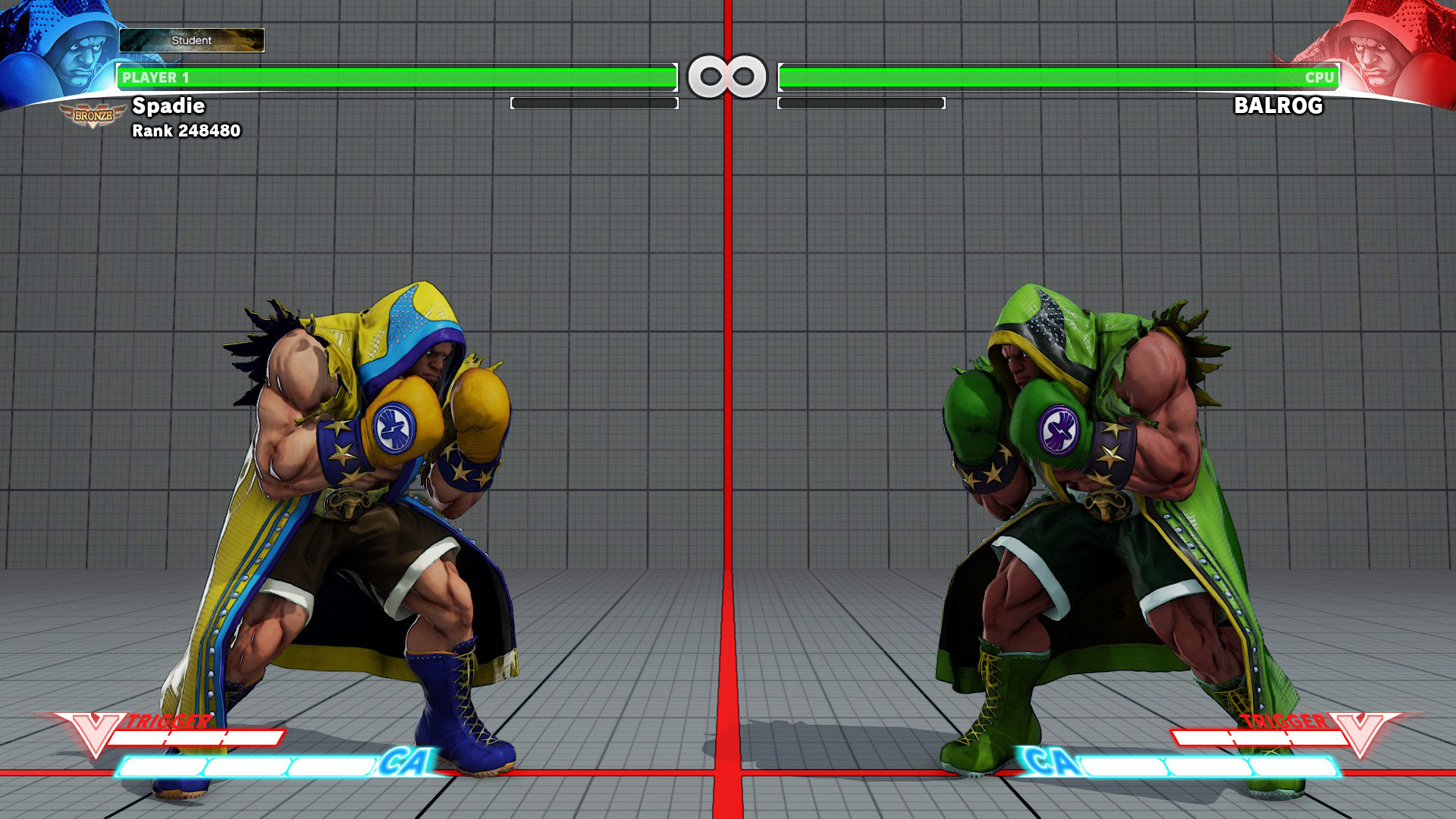 balrog and ibuki default story and premium costumes colors guile