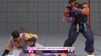 Ryu's crouching medium kick is having its range extended in Street ...