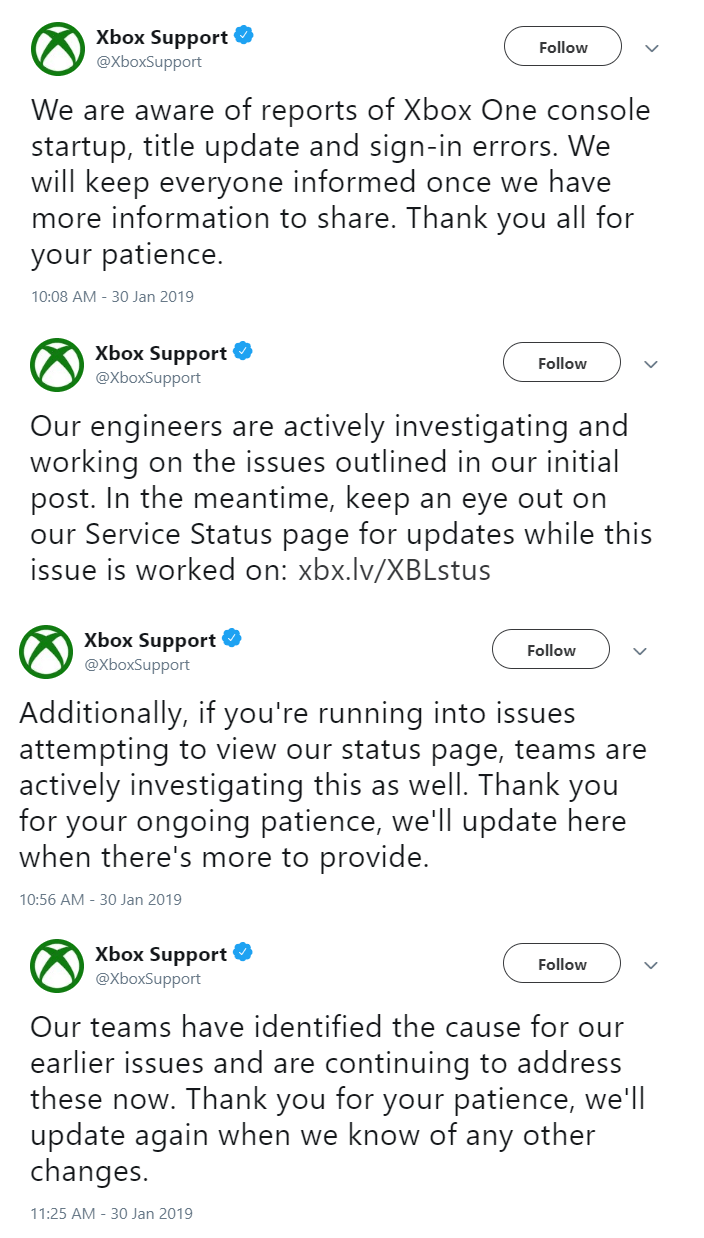 Microsoft's statements on Xbox Live issues 1 out of 3 image gallery