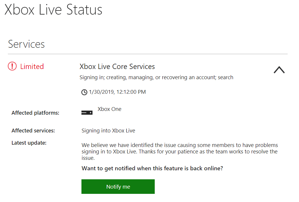 Microsoft's statements on Xbox Live issues 2 out of 3 image gallery