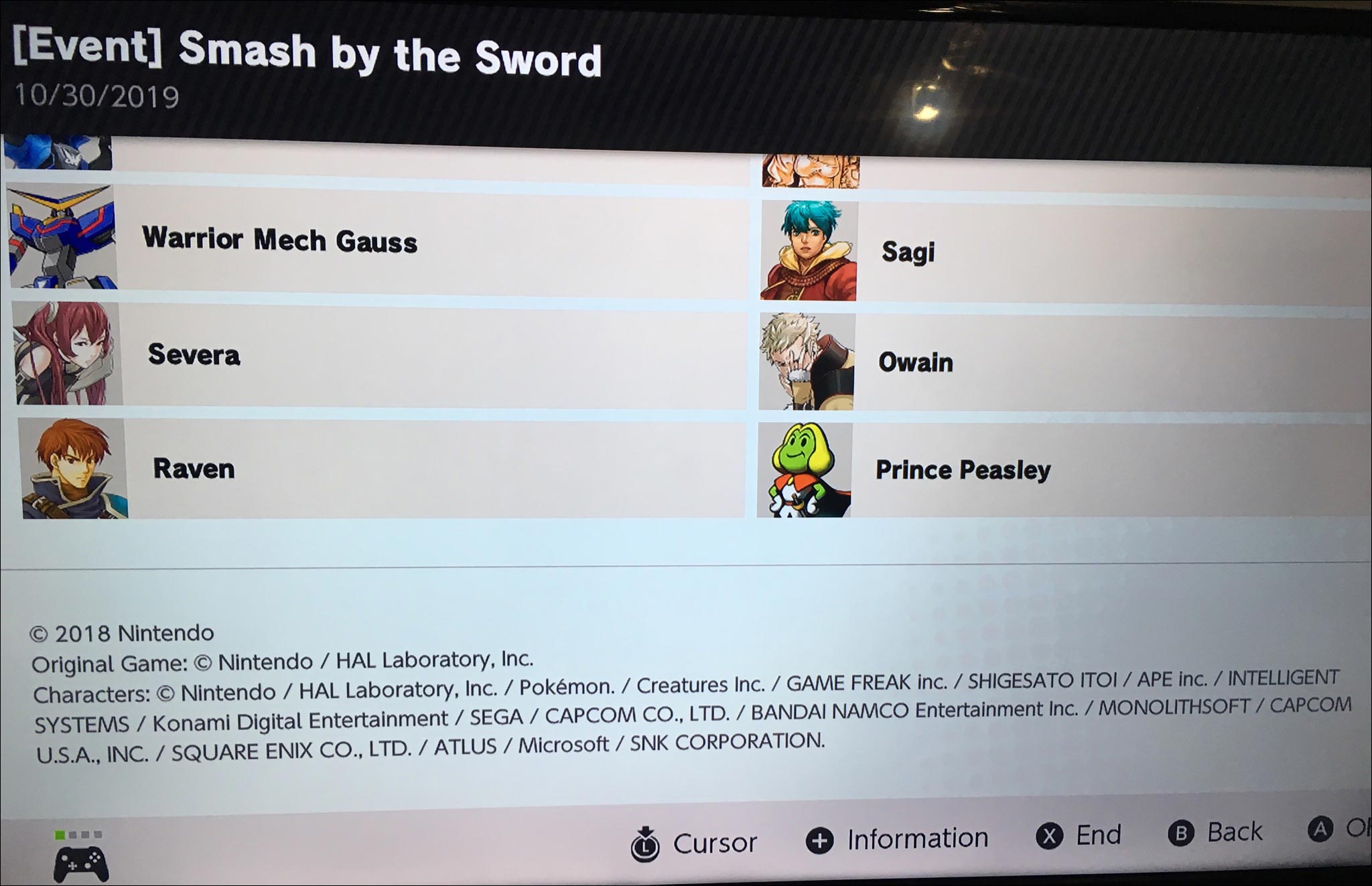 SNK copyright information for Spirit Event 1 out of 2 image gallery