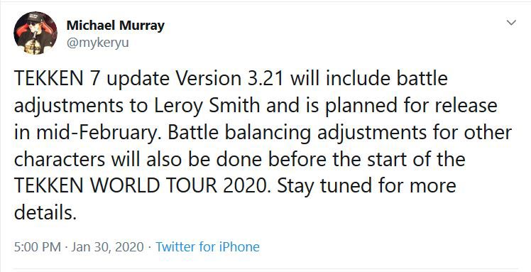 Tekken 3.21 Patch  1 out of 1 image gallery