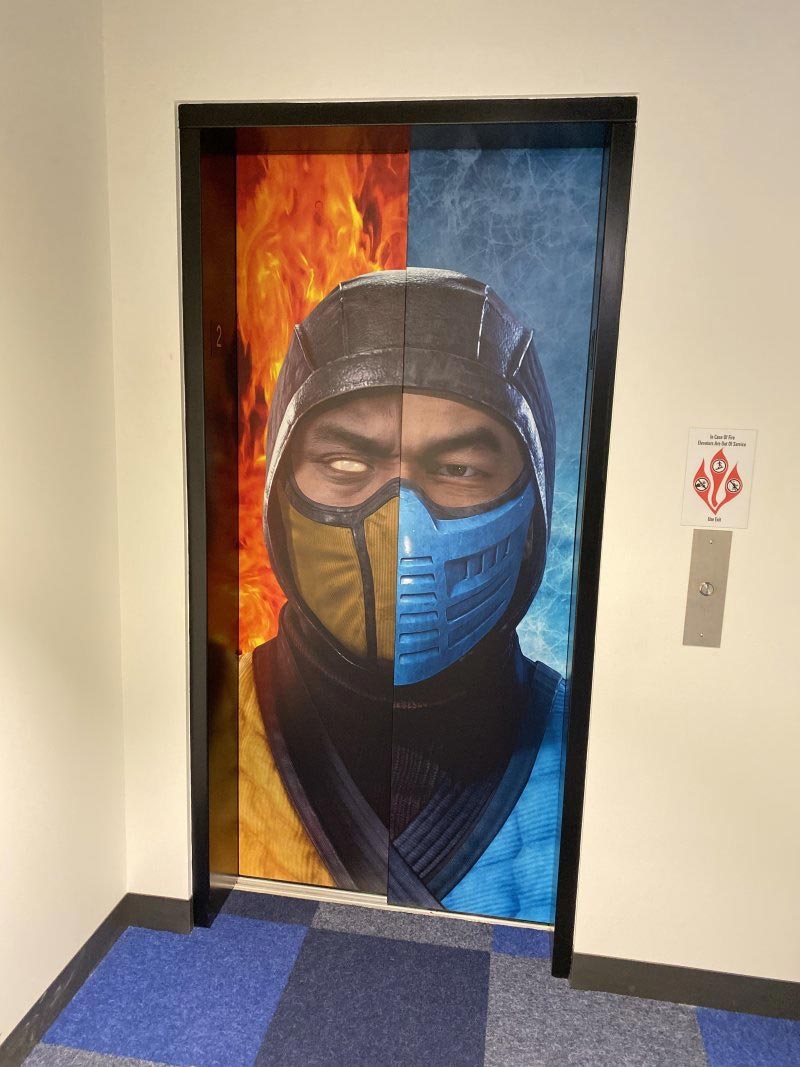 Badass elevator in the NetherRealm Studios office 1 out of 1 image gallery Badass elevator in the NetherRealm Studios office 1 out of 1 image gallery