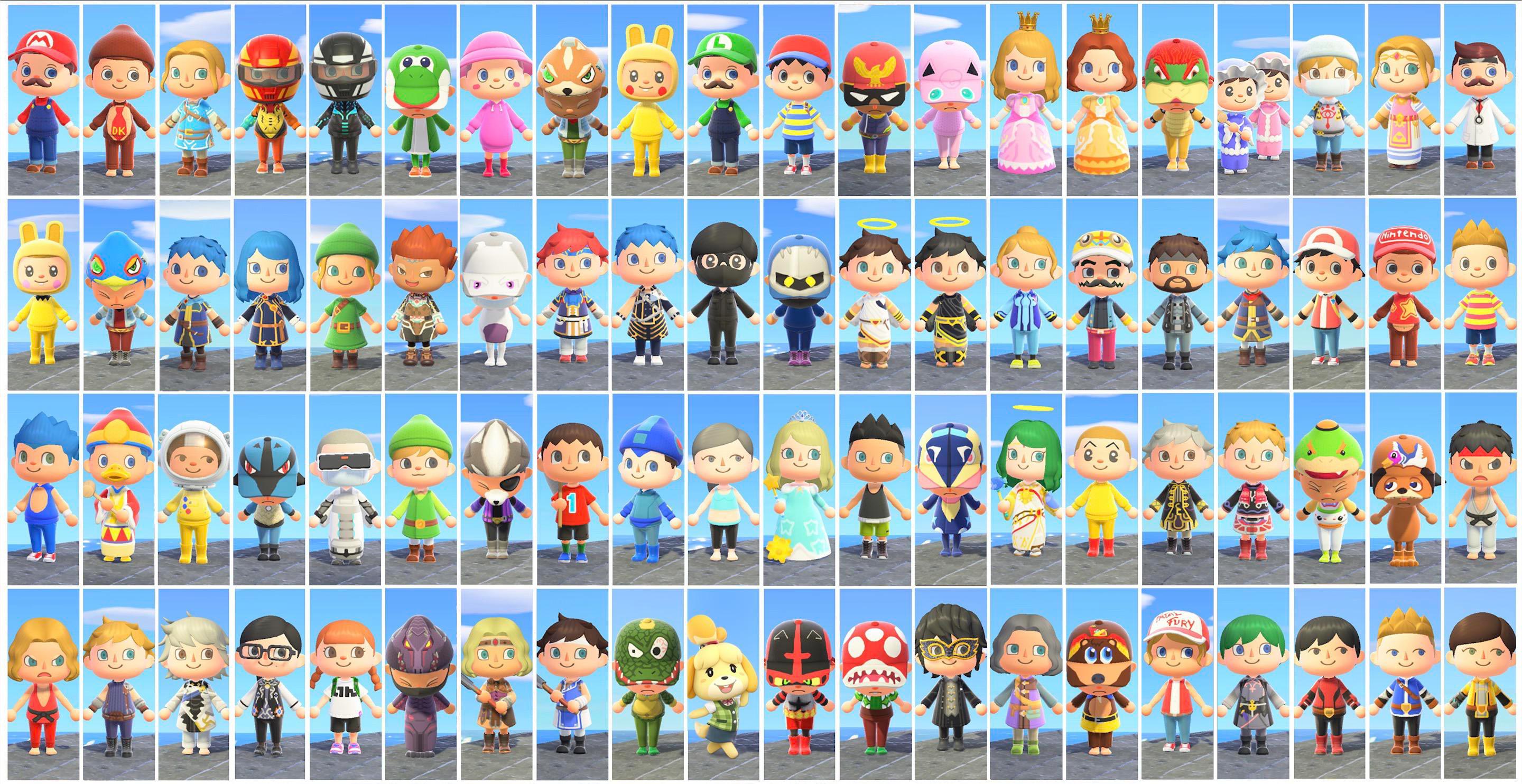 Super Smash Bros Ultimate s Entire Roster Created In Animal Crossing Super Smash Bros Ultimate s Entire Roster Created In Animal Crossing