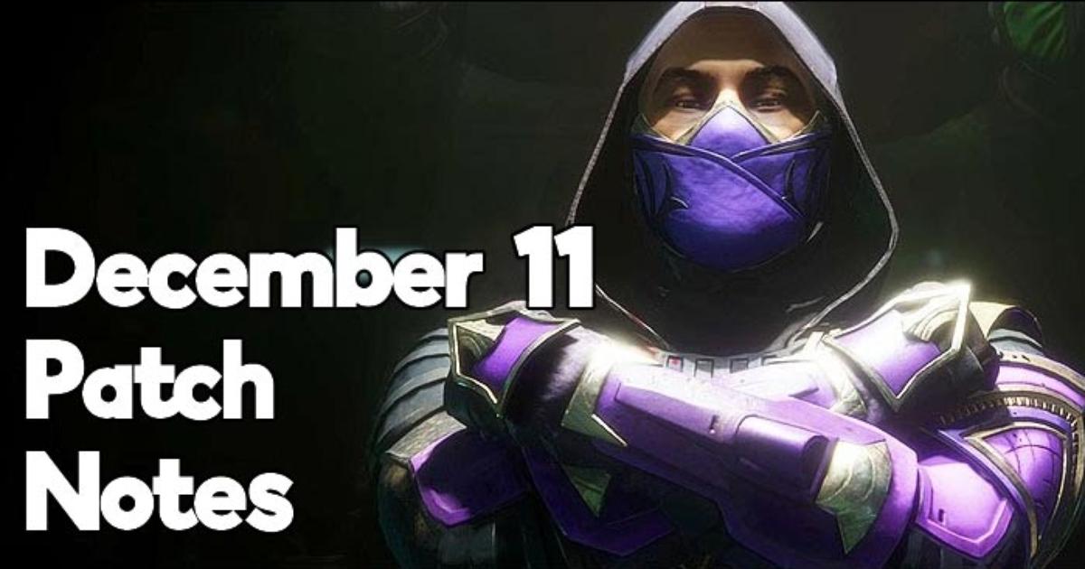 Patch notes for Mortal Kombat 11 Ultimate's December 11 update - Vimarsana News
