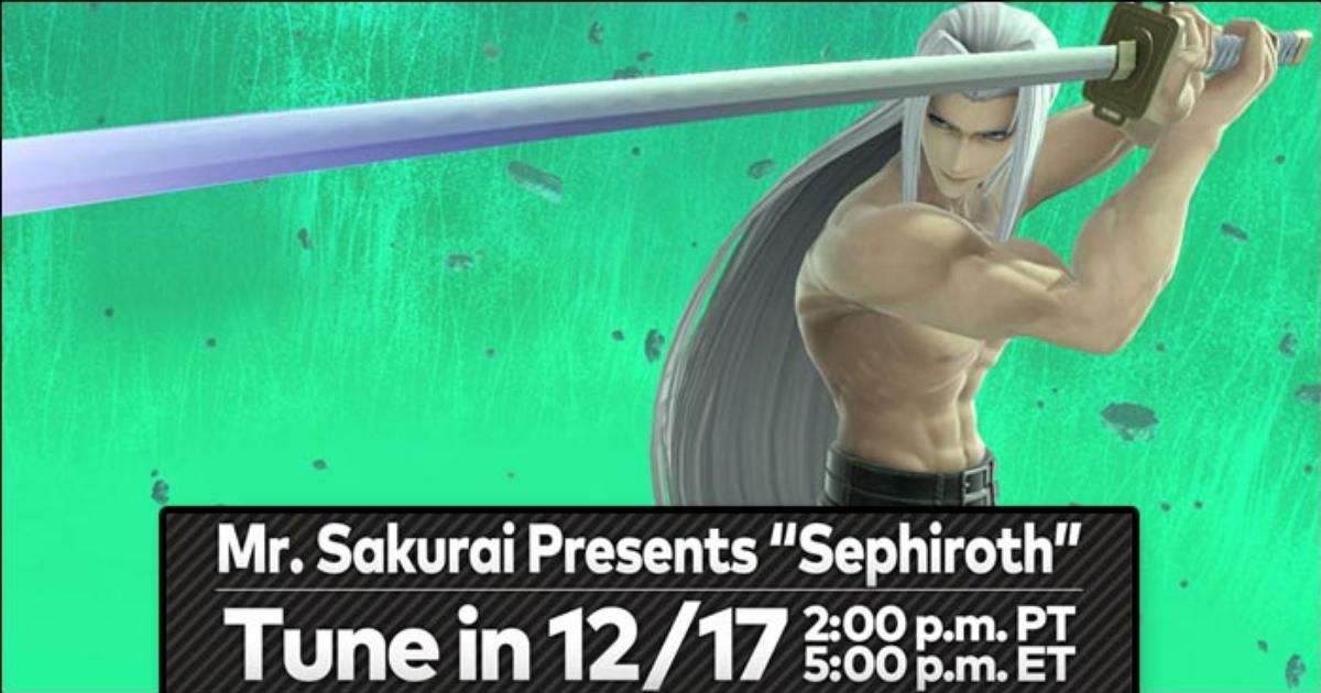 Here's everything we know about tomorrow's Mr. Sakurai Presents 'Sephiroth' video for Super Smash Bros. Ultimate - Vimarsana News