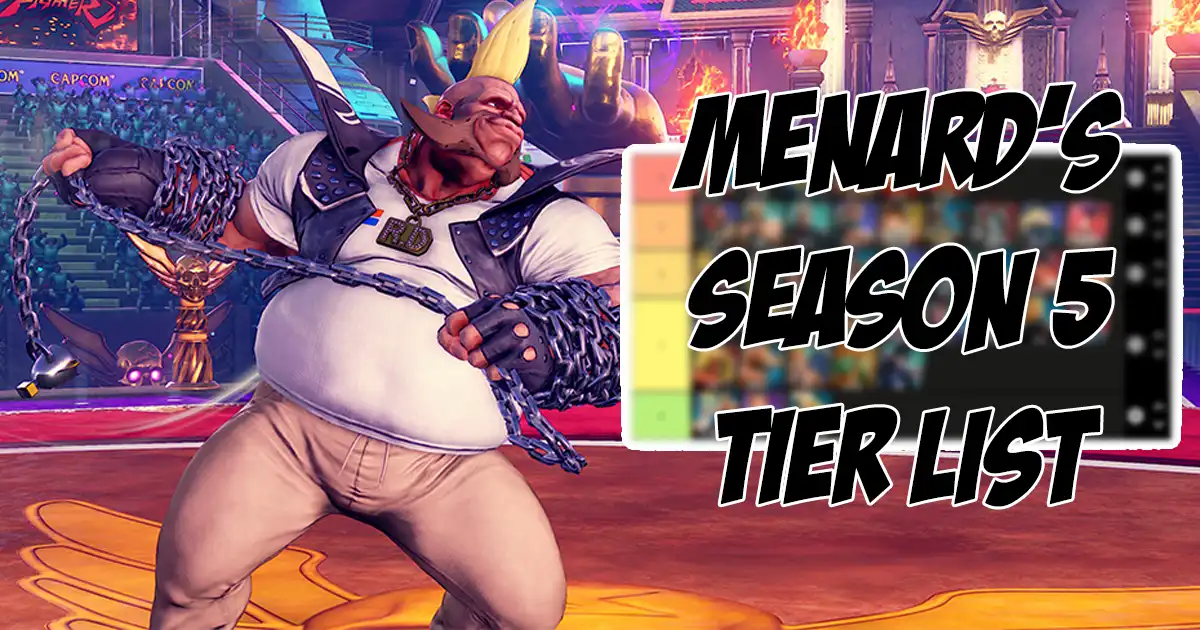 Birdie in A tier, Ryu in S, and Menat all the way down in C? MenaRD shares his latest tier list for Street Fighter 5 - Vimarsana News