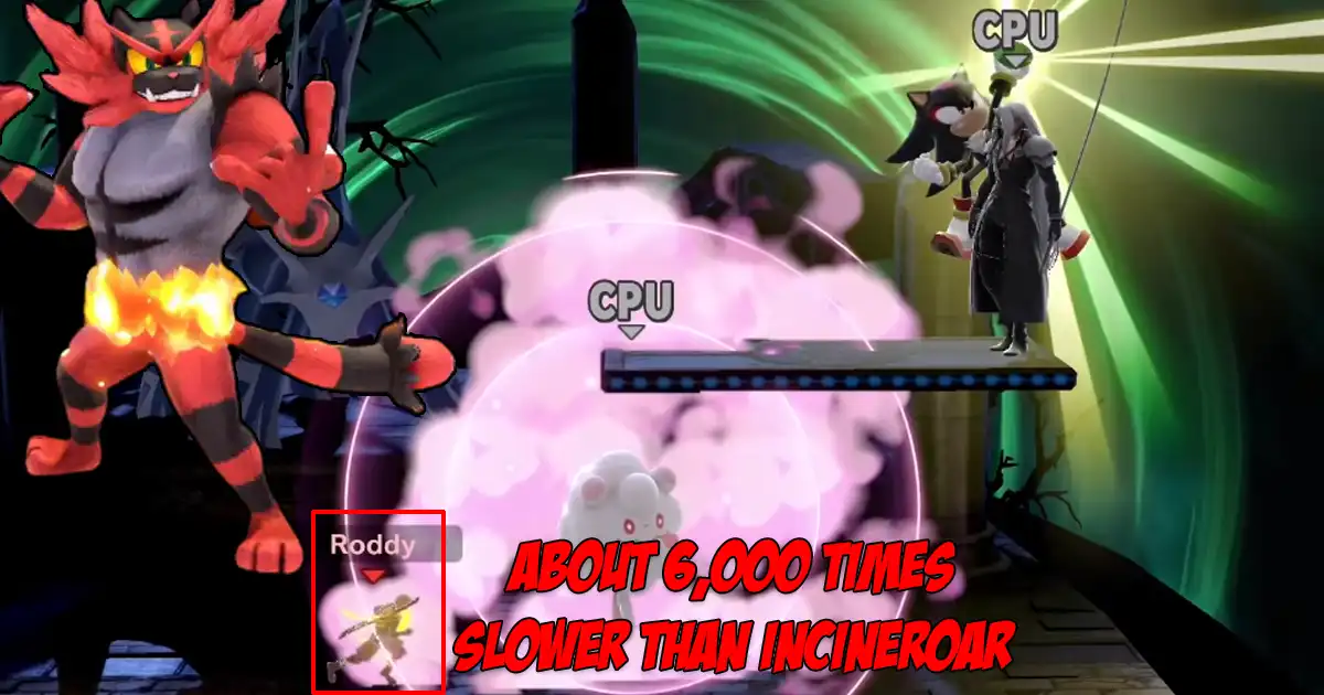 Here is the absolute slowest a character can move in Super Smash Bros