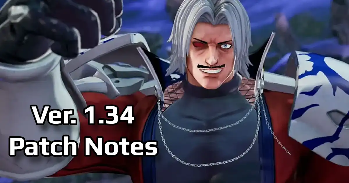 King of Fighters 15 version 1.34 patch notes, input lag improved on PlayStation 5 - Vimarsana News